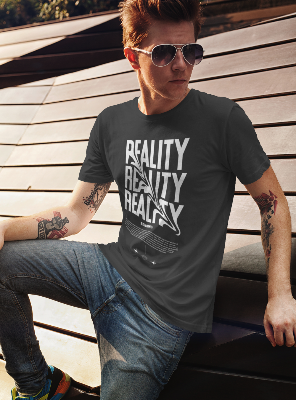 Bending Reality | Premium organic men's t-shirt