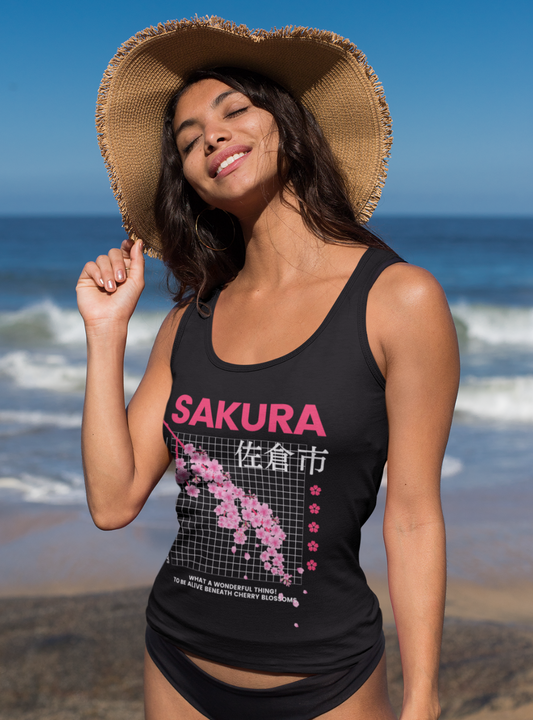 Sakura Dreaming | Premium Organic Ladies Tank Top