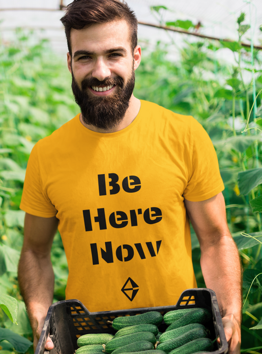 Be Here Now | Premium Organic Mens T-Shirt