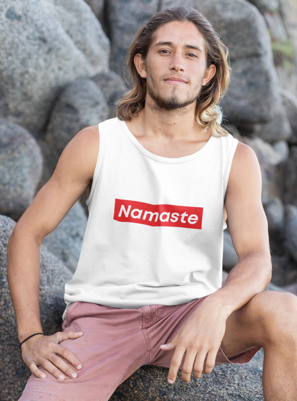 Namaste | Premium Cotton Mens Tank Top