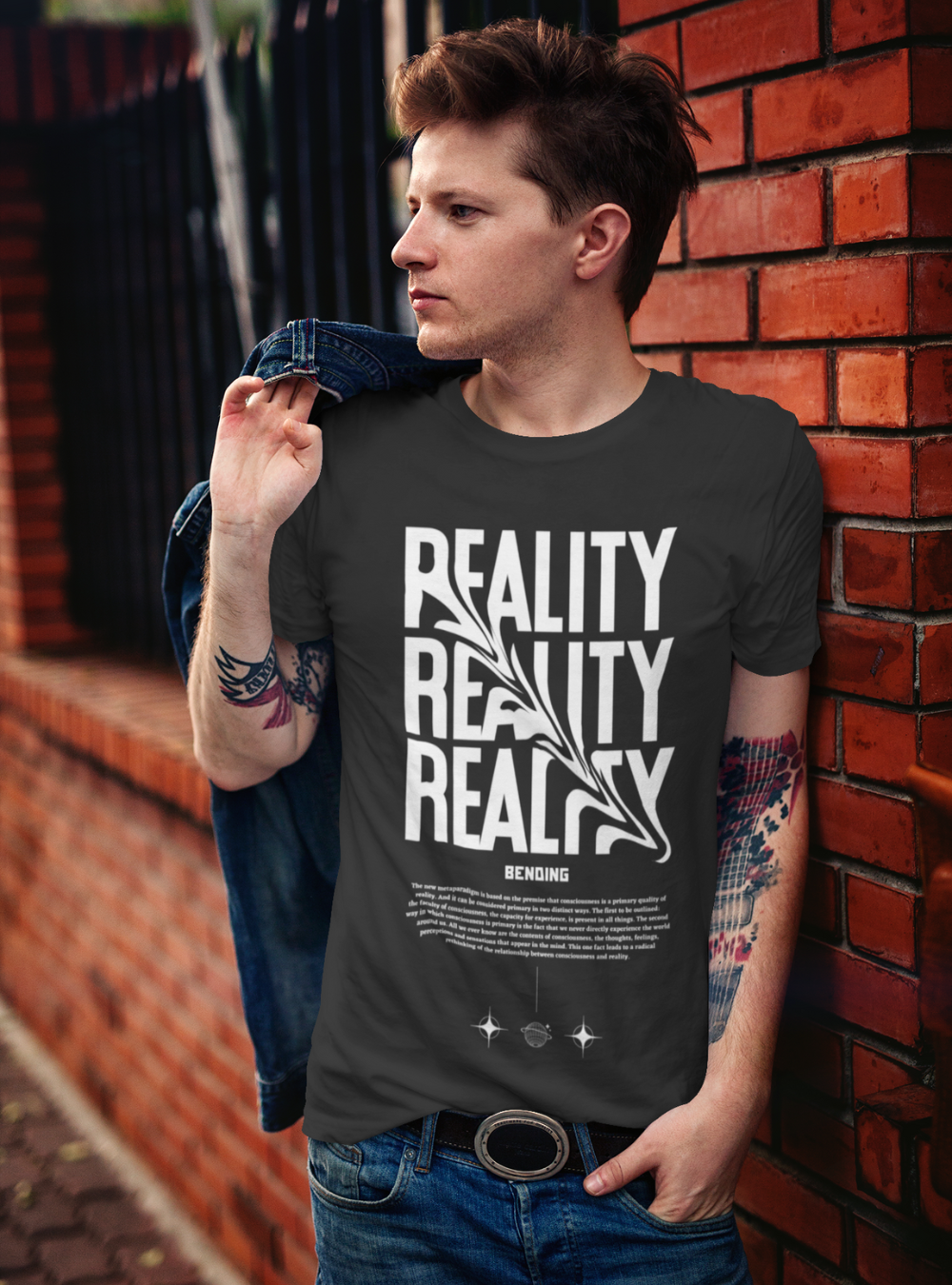 Bending Reality | Premium organic men's t-shirt