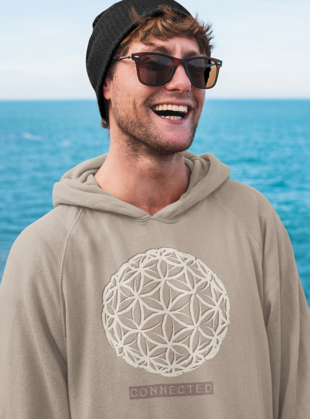 Flower Of Life - Connected | Premium Organic Unisex Hoodie
