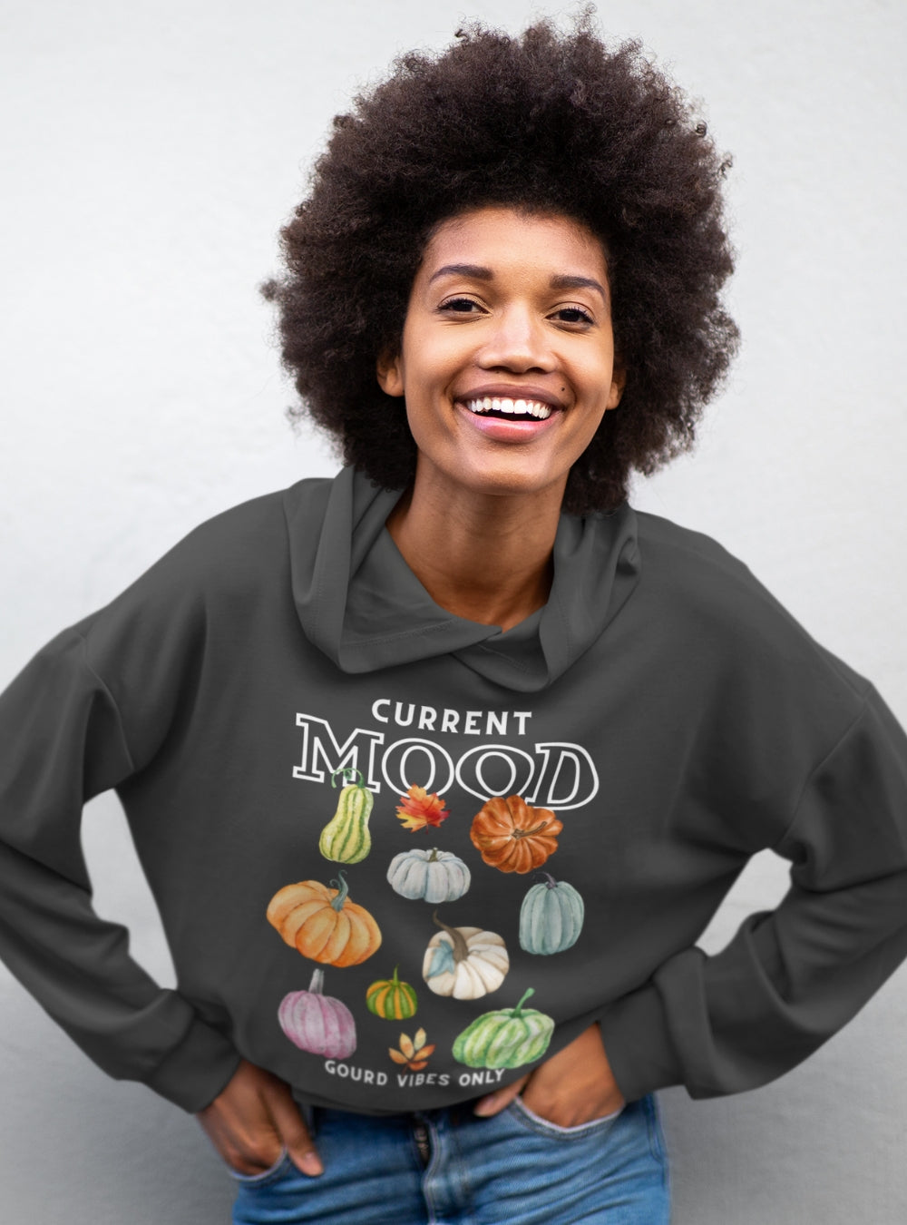 Gourd Vibes Only | Premium Organic Ladies Boxcut Hoodie