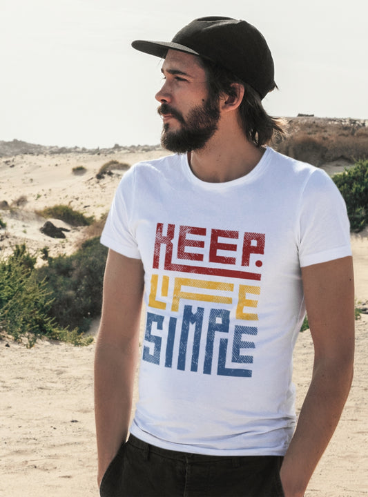 Keep Life Simple | Premium Organic Mens T-Shirt