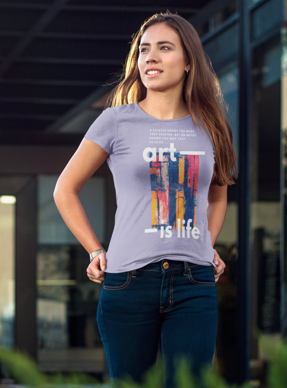 Art Is Life | Premium Organic Ladies T-Shirt