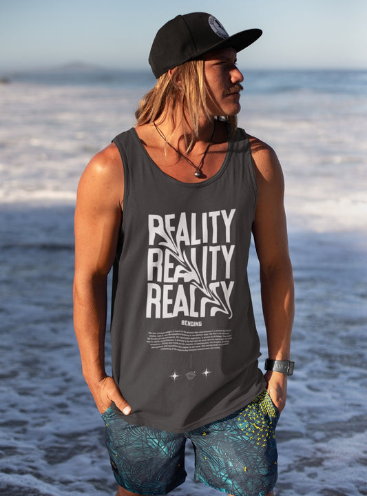 Bending Reality | Premium Cotton Mens Tank Top