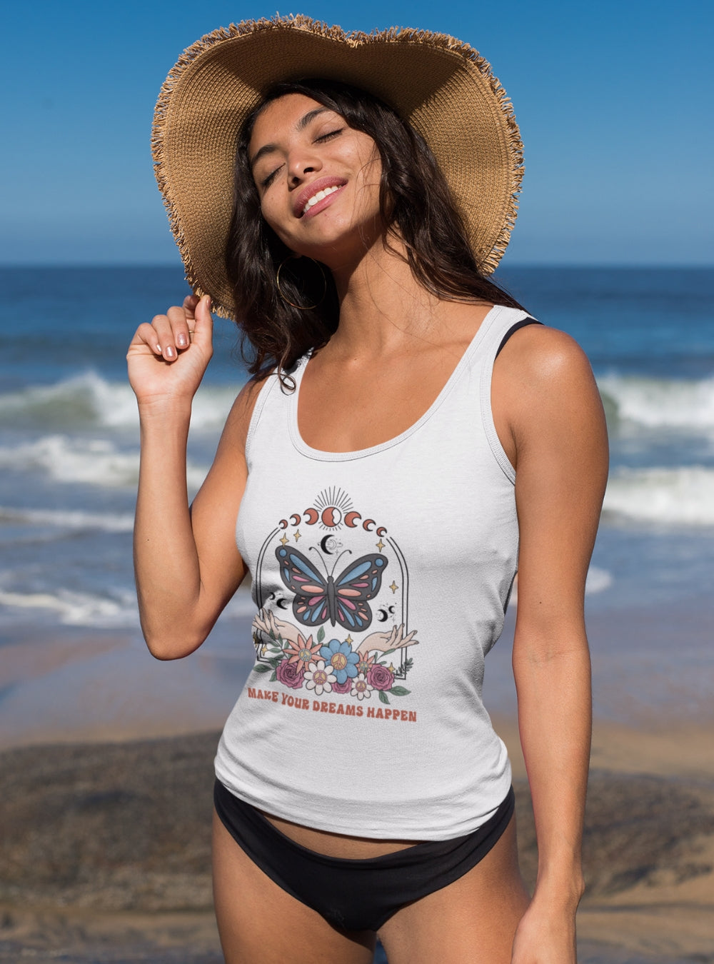 Dreams Happen | Premium Cotton Ladies Tank Top