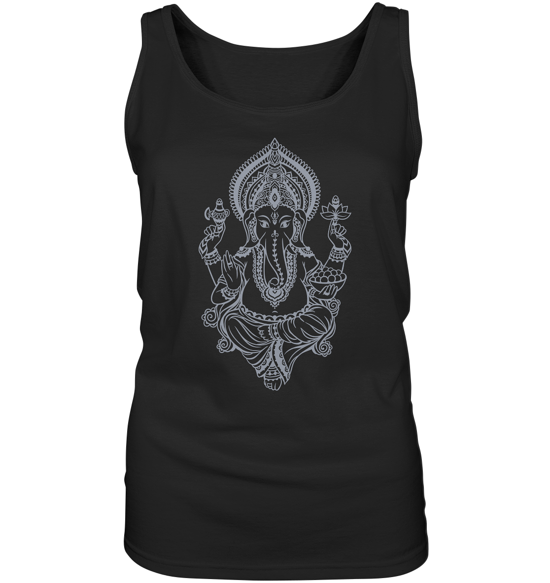 Ganesha's Blessings | Premium Cotton Ladies Tank Top