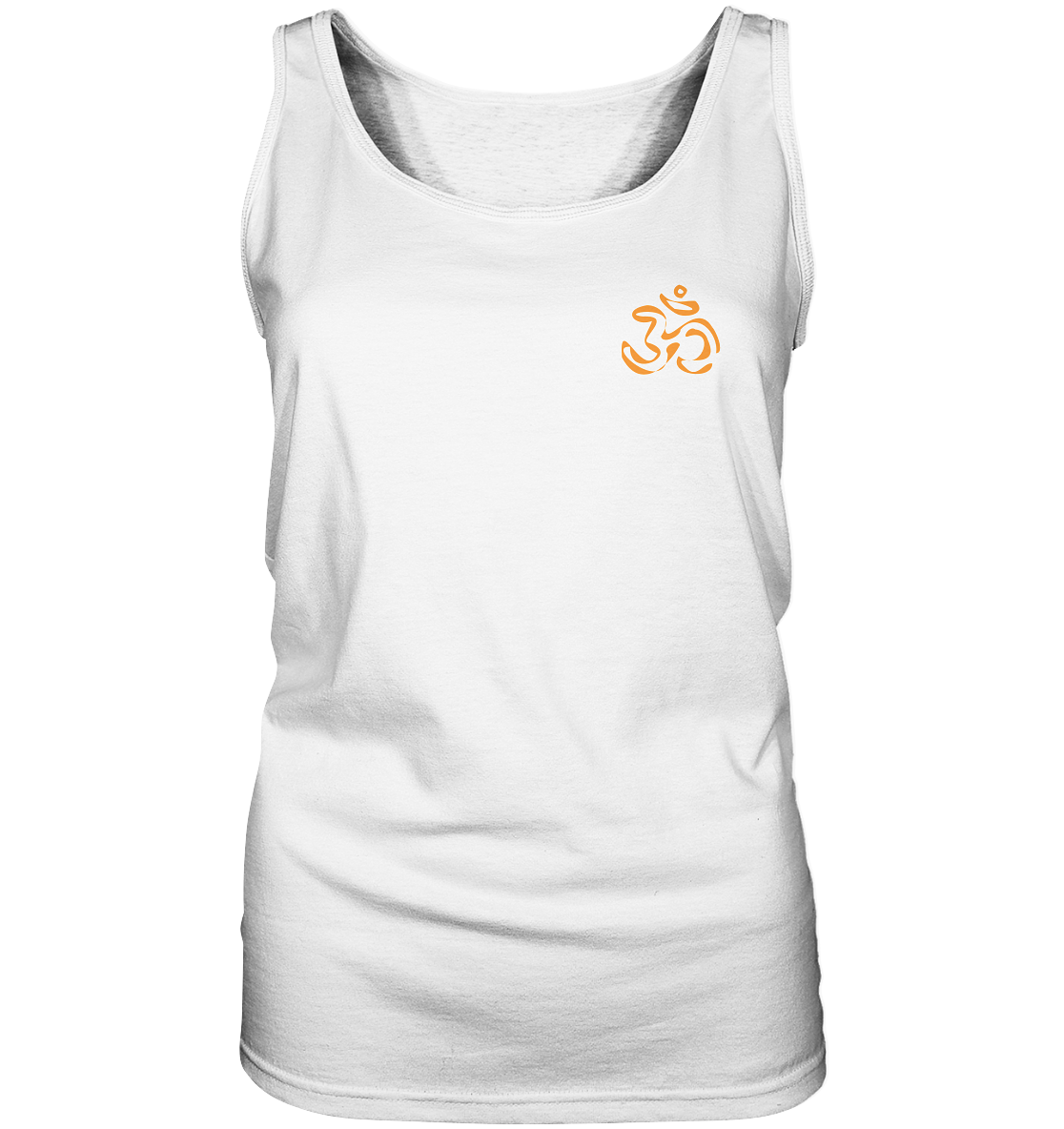 Om Ganesha (backprint) | Premium Cotton Ladies Tank Top