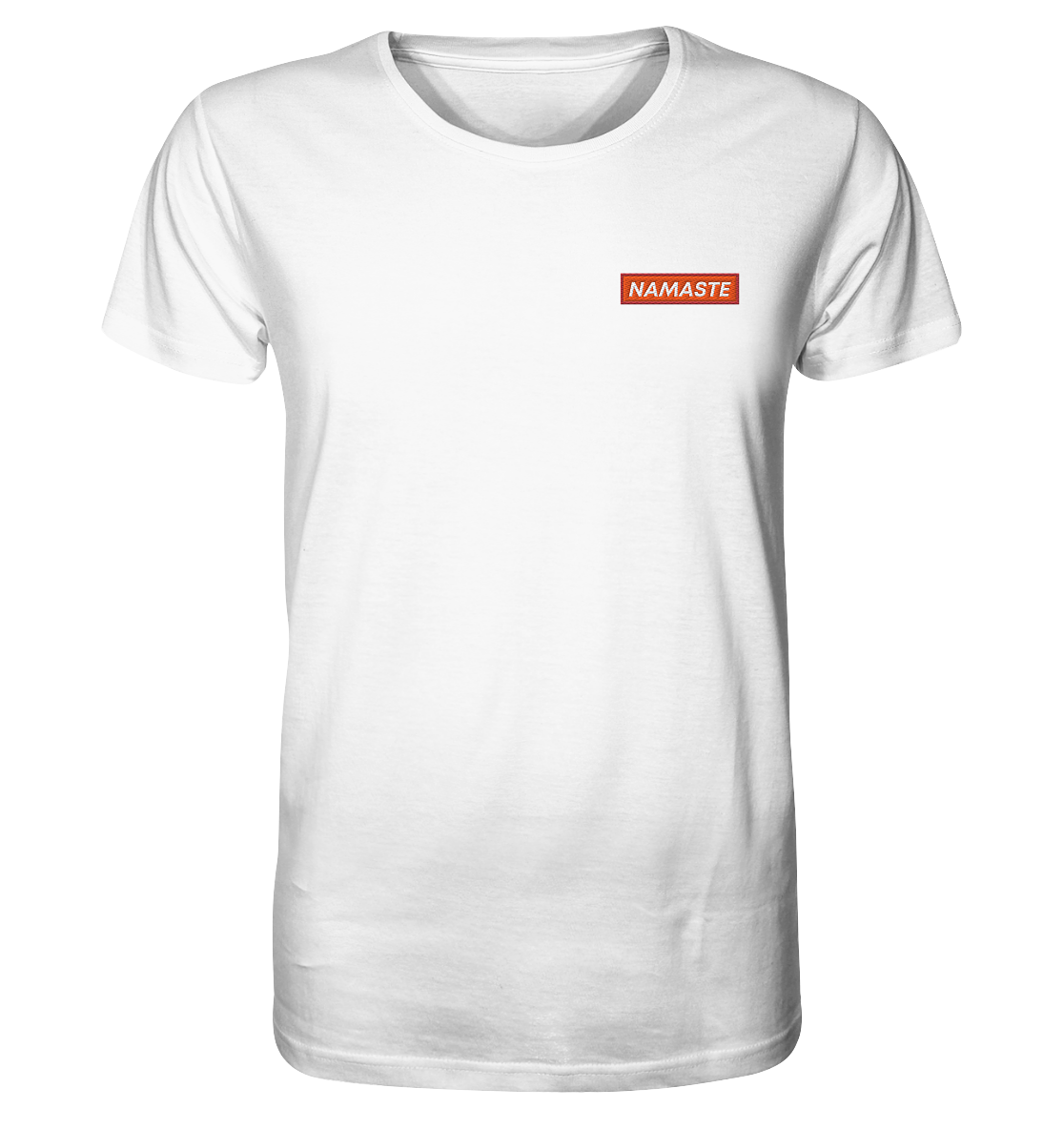 Namaste | Premium Organic Mens T-Shirt (Embroidered)
