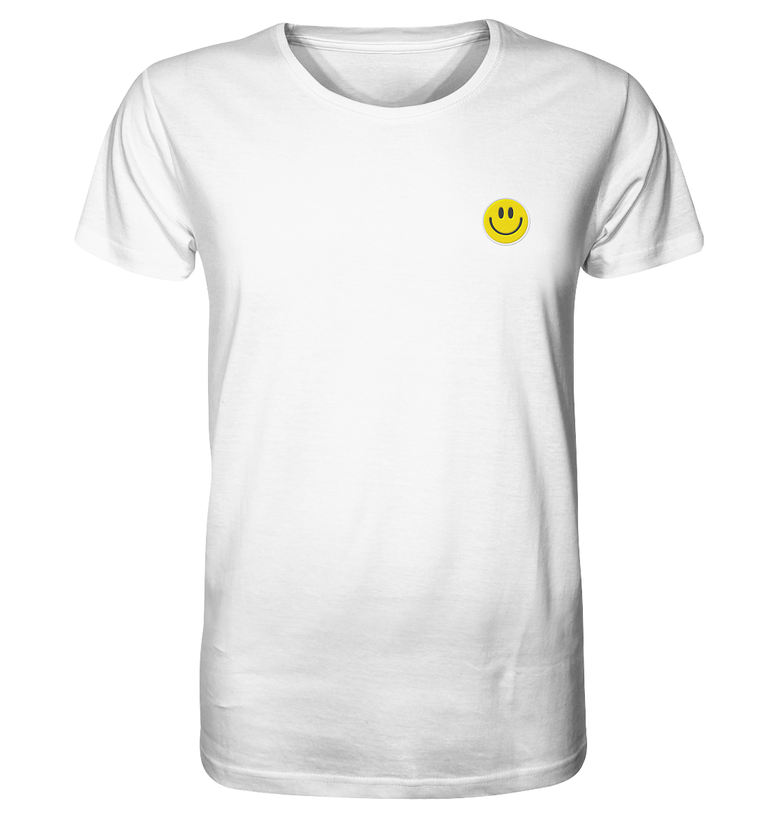 Be Happy | Premium Organic Mens T-Shirt (Stick)