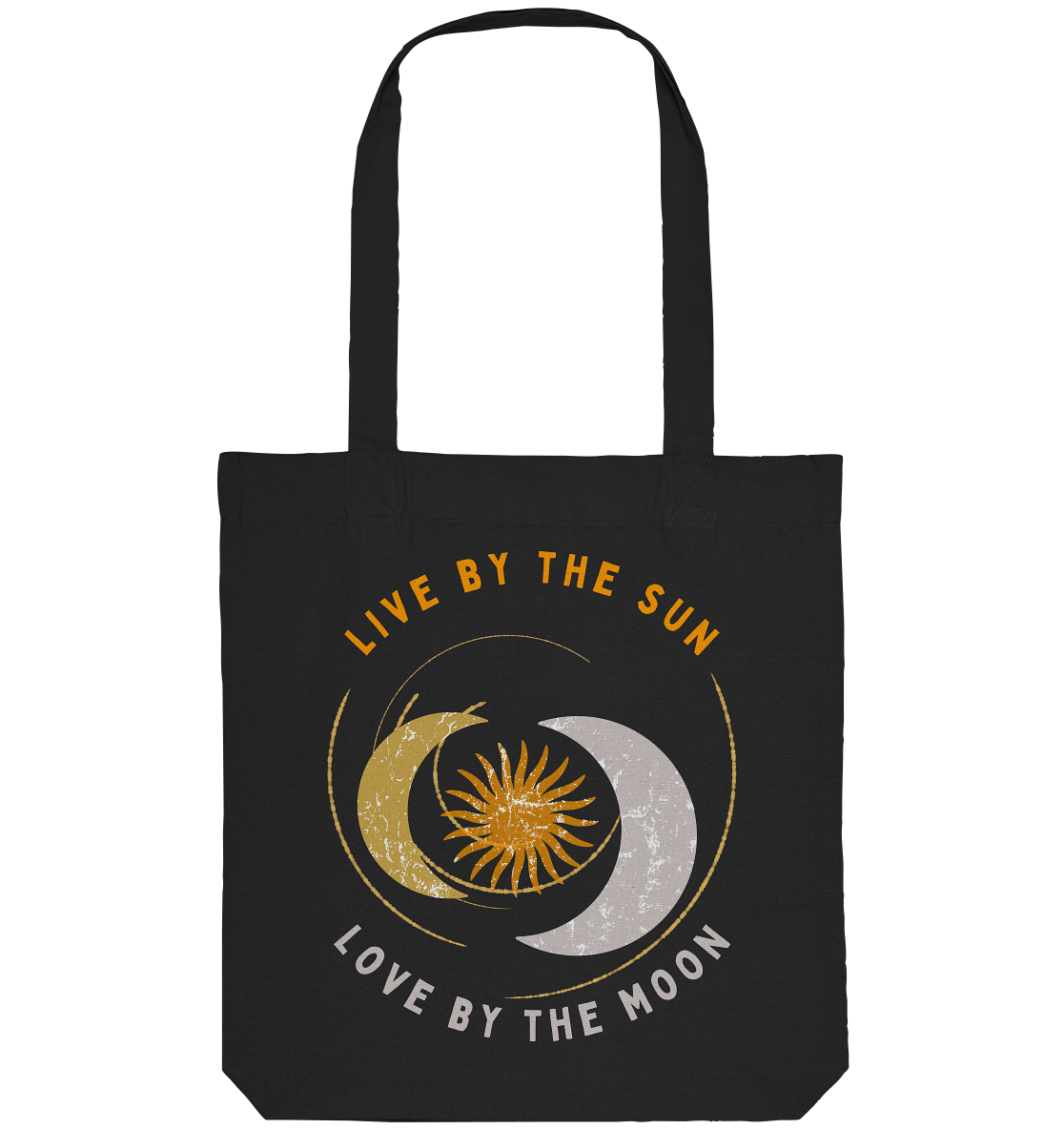 Live By The Sun | Organic Canvas Tote Bag