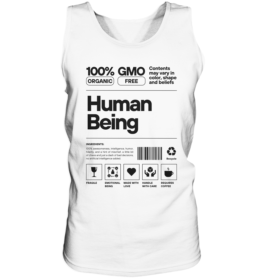 Human Being | Premium Cotton Mens Tank Top