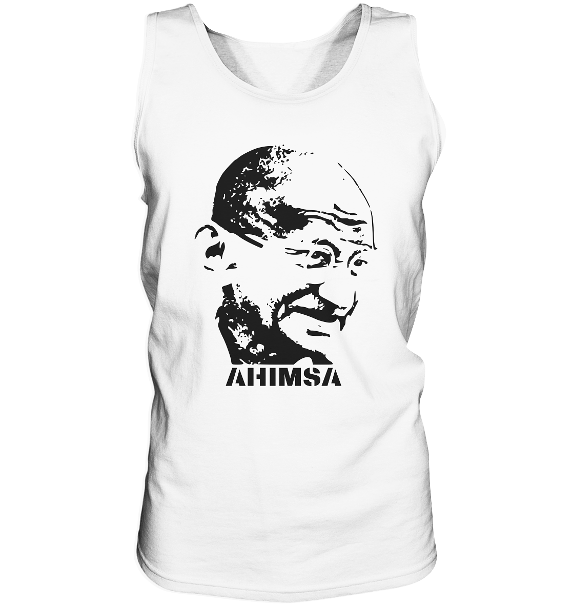 Gandhi Ahimsa | Premium cotton tank top