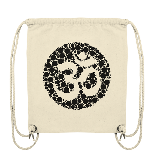 Om Black Pearls | Organic Canvas Gym Bag