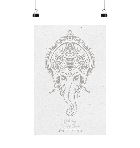 Ganesh Mantra | Art Print Poster Din A4 (hoch)