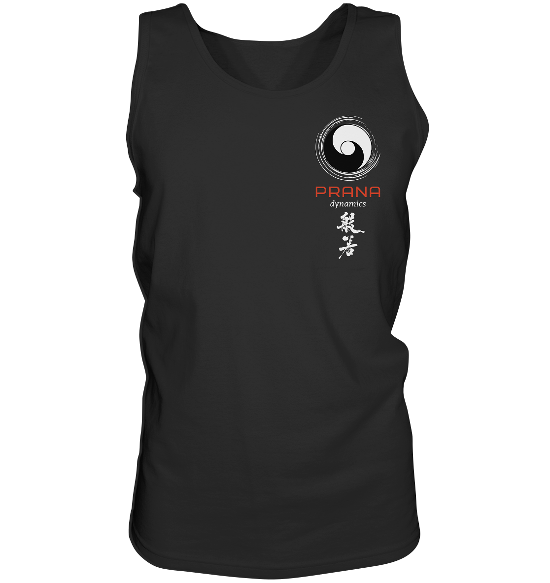 Prana Dynamics (backprint) | Premium Cotton (Slim Fit) Mens Tank Top