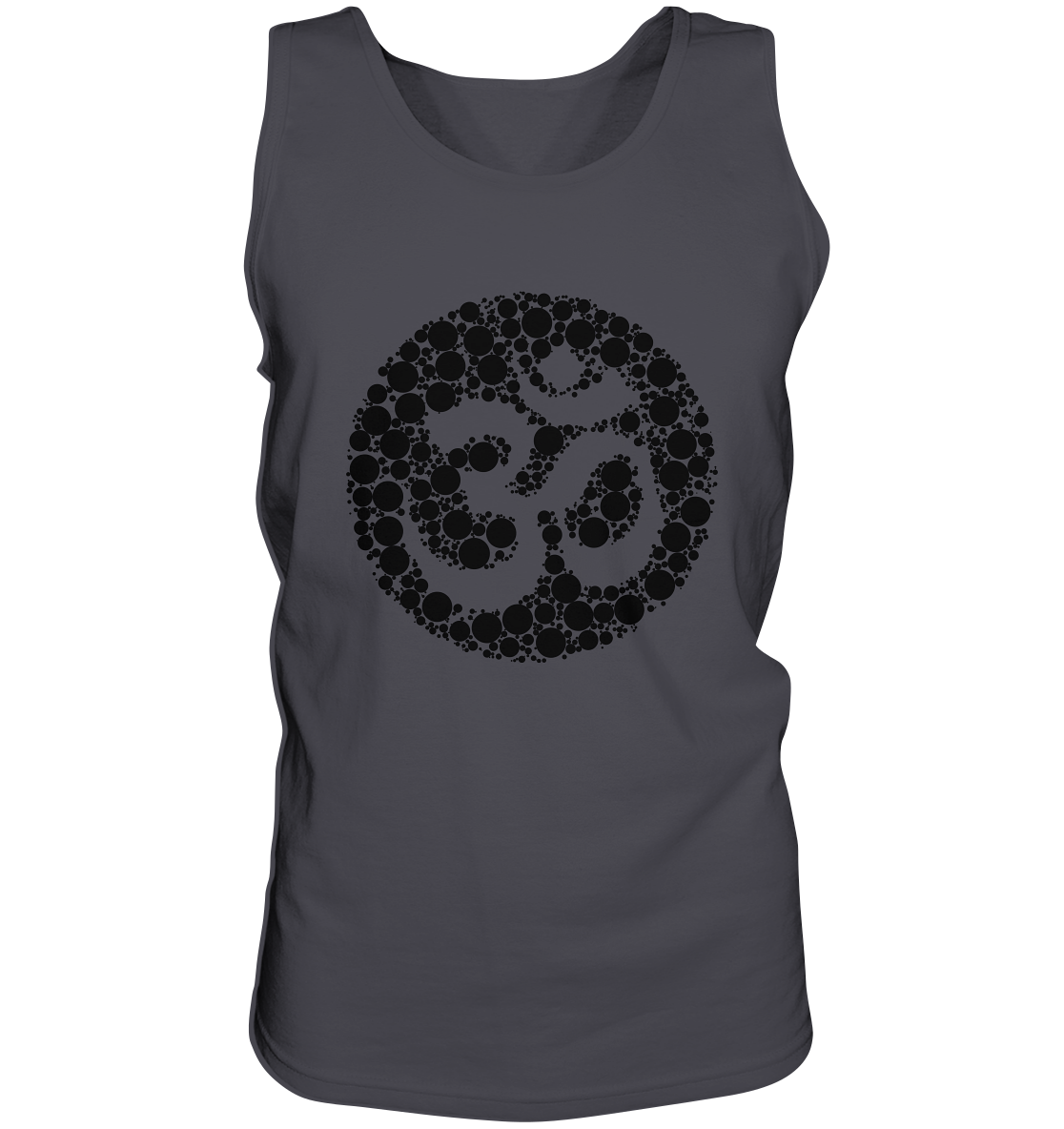 Om Black Pearls | Premium Cotton Mens Tank Top