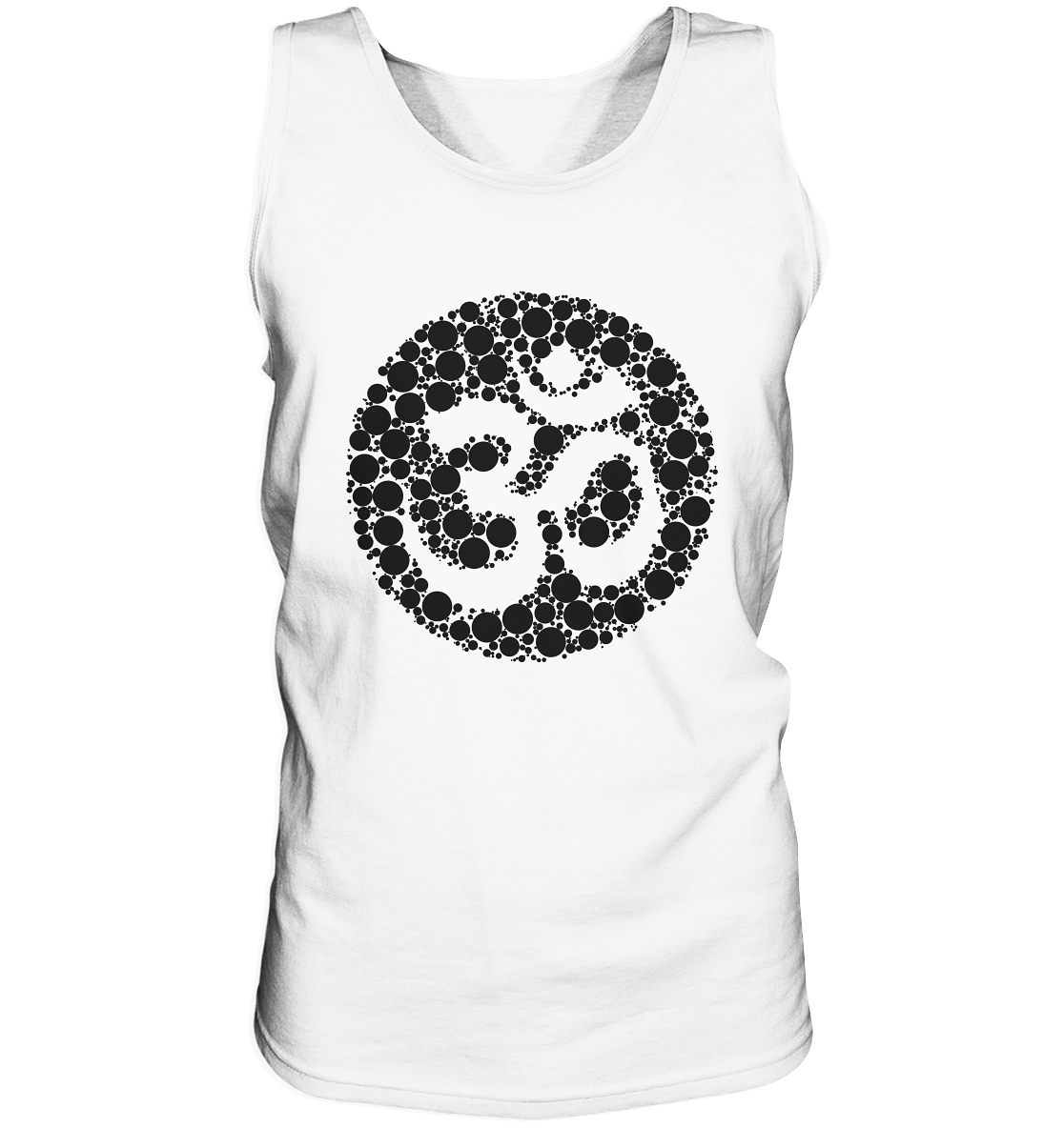 Om Black Pearls | Premium Cotton Mens Tank Top