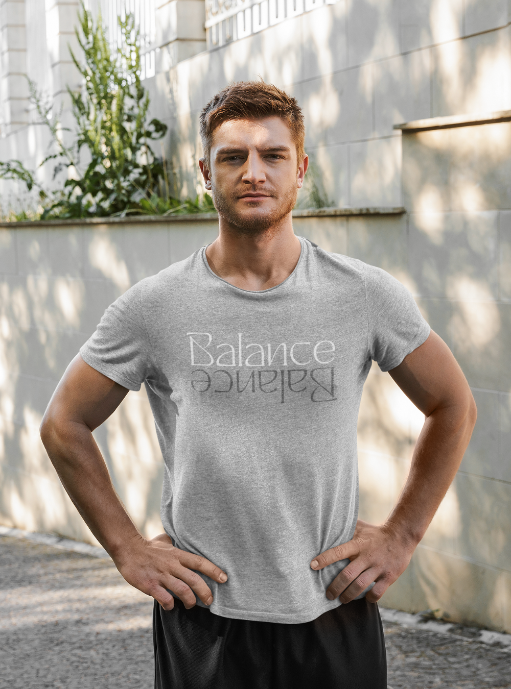 Balance | Premium Organic Mens T-Shirt (meliert)