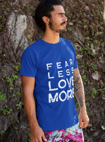 Fear Less Love More | Premium Organic Herren T-Shirt