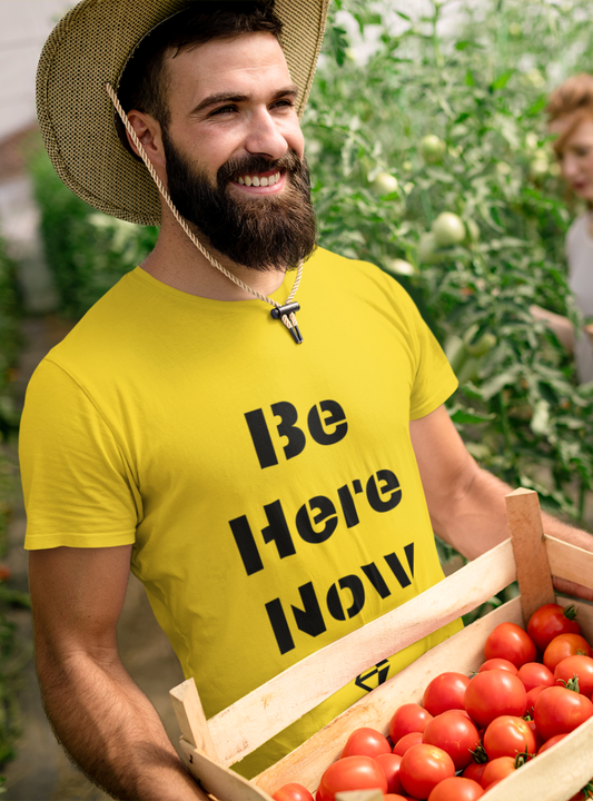 Be Here Now | Premium Organic Mens T-Shirt
