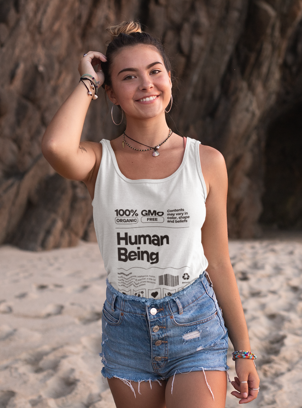 Human Being | Premium Organic Ladies Tank Top