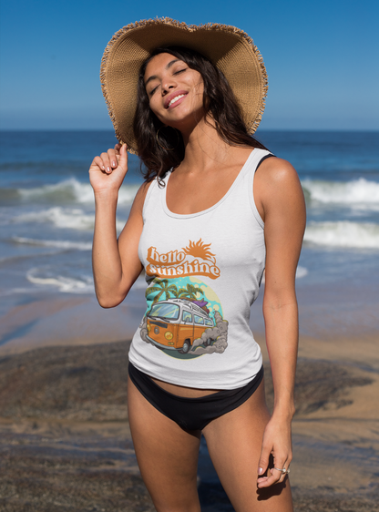 Hello Sunshine | Premium Organic Ladies Tank Top