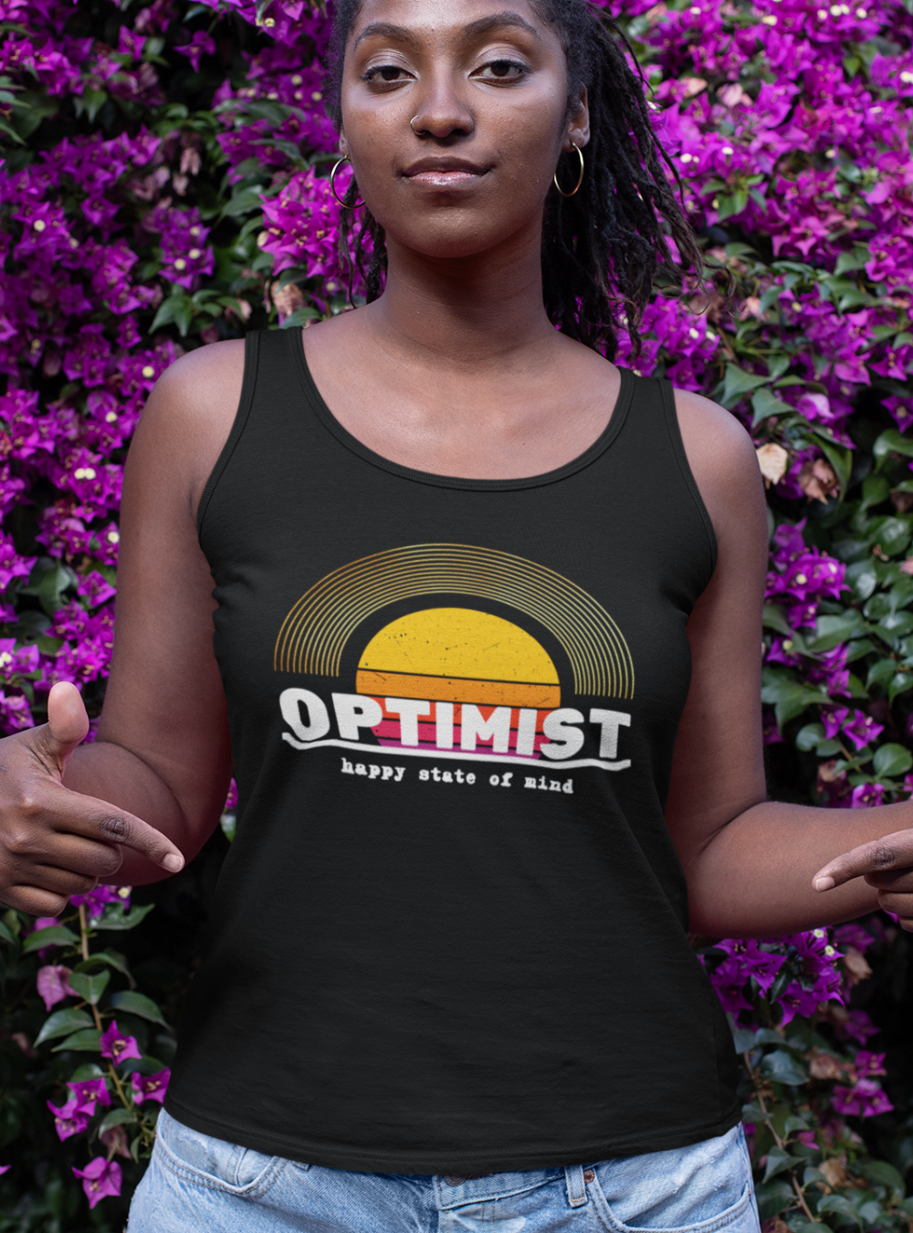 optimist | Premium cotton Ladies Tank Top
