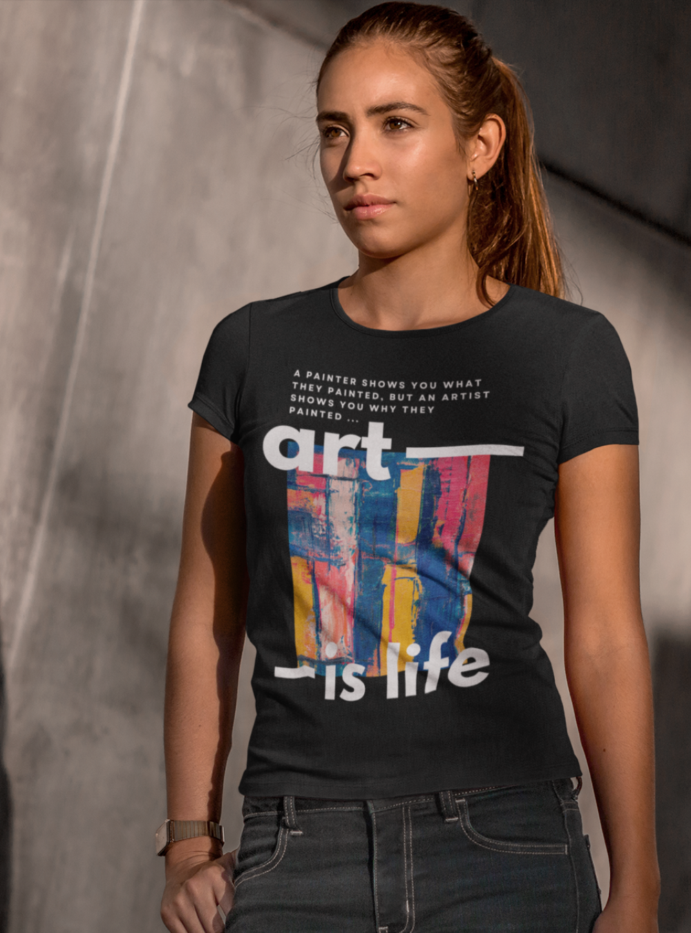 Art Is Life | Premium Organic Ladies T-Shirt