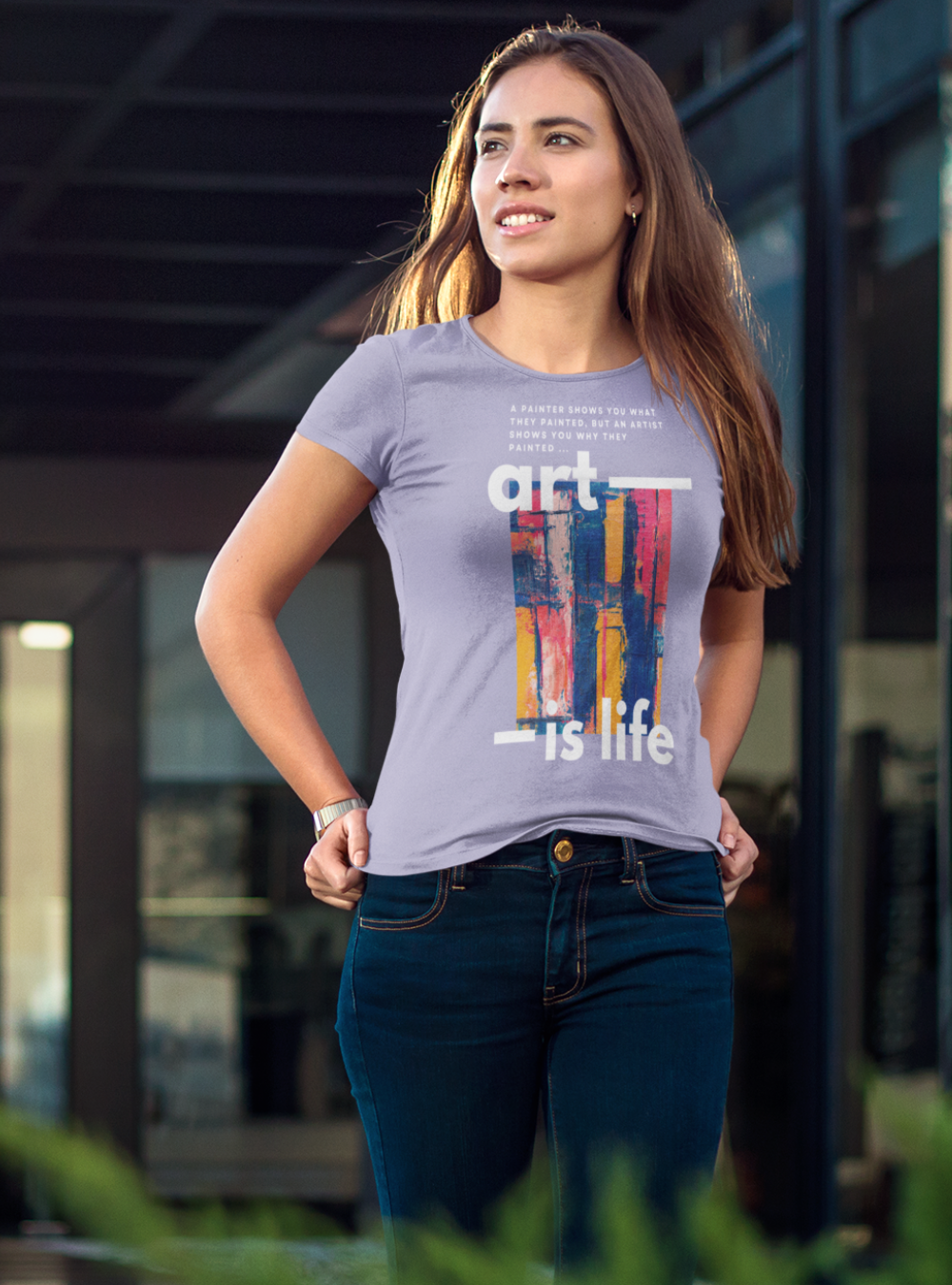 Art Is Life | Premium Organic Ladies T-Shirt