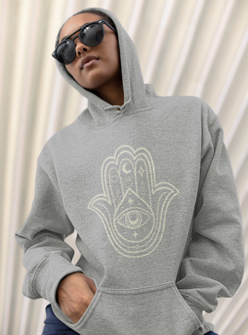 Mystic Hamsa | Premium Organic Unisex Hoodie