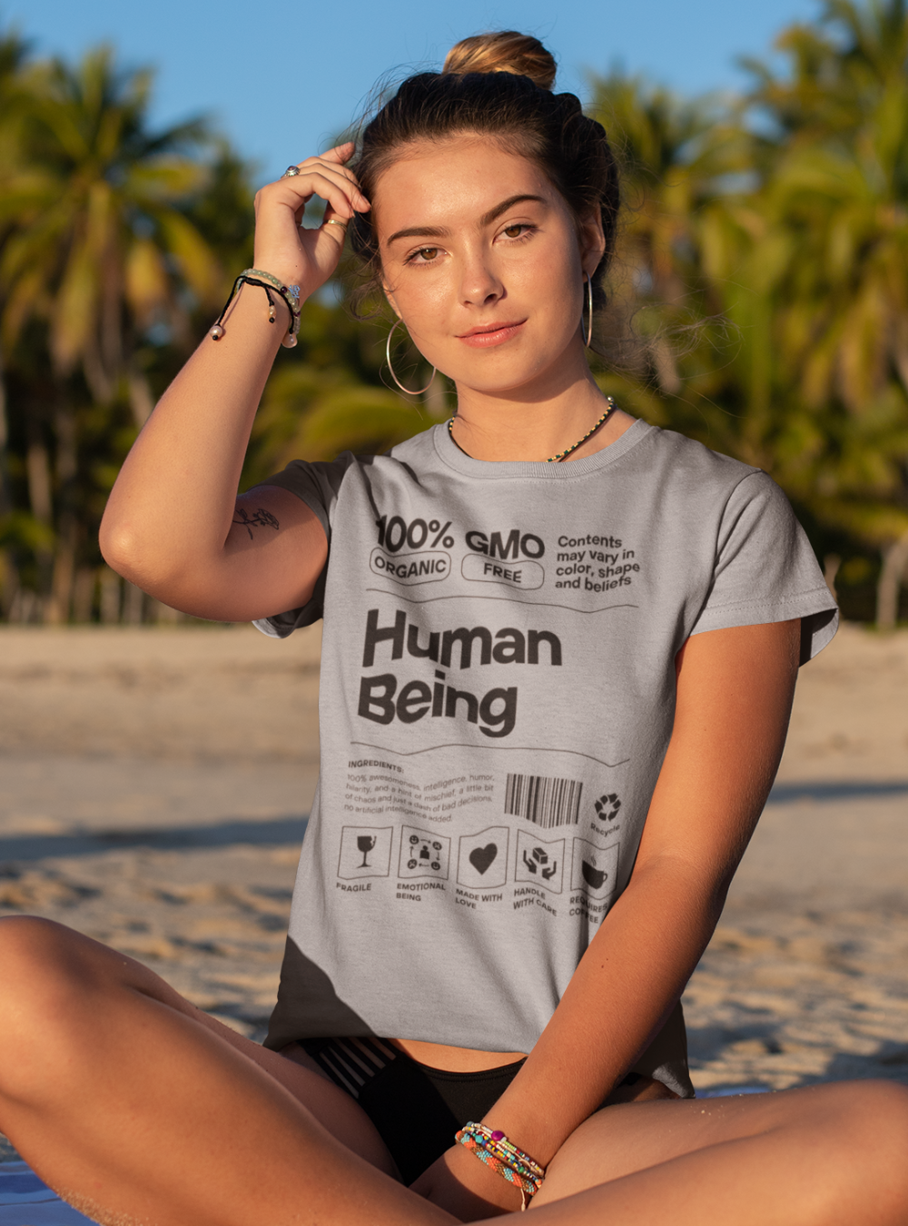 Human Being | Premium Organic Ladies T-Shirt