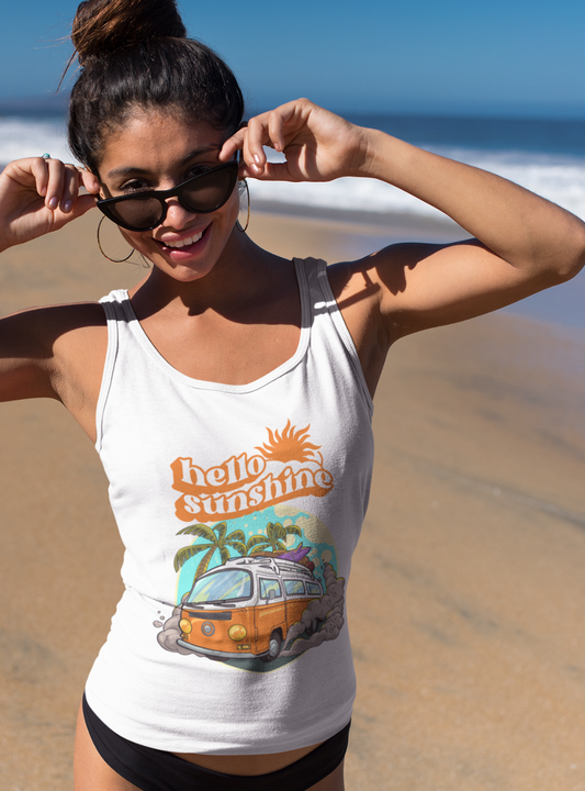 Hello Sunshine | Premium Organic Ladies Tank Top