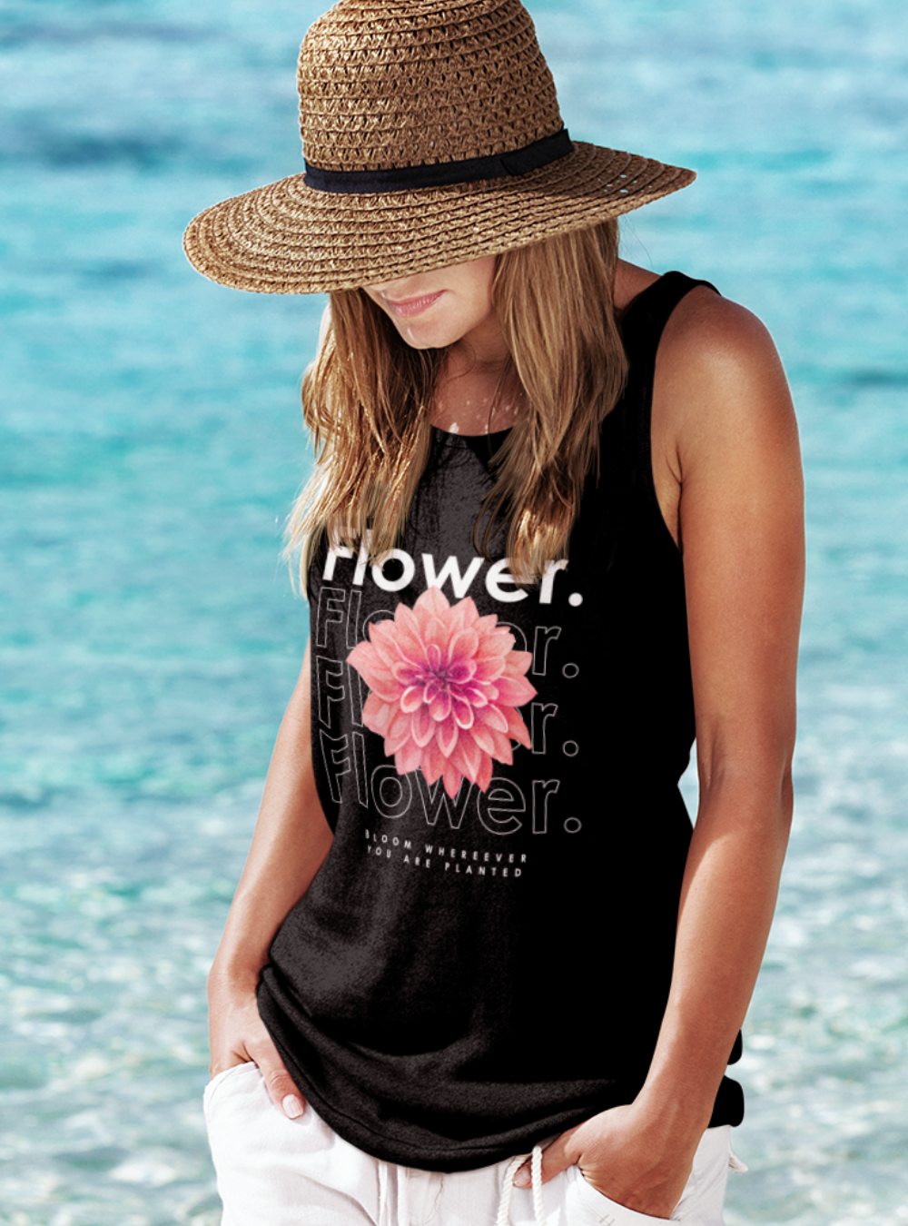 Flower. | Premium Organic Ladies Tank Top