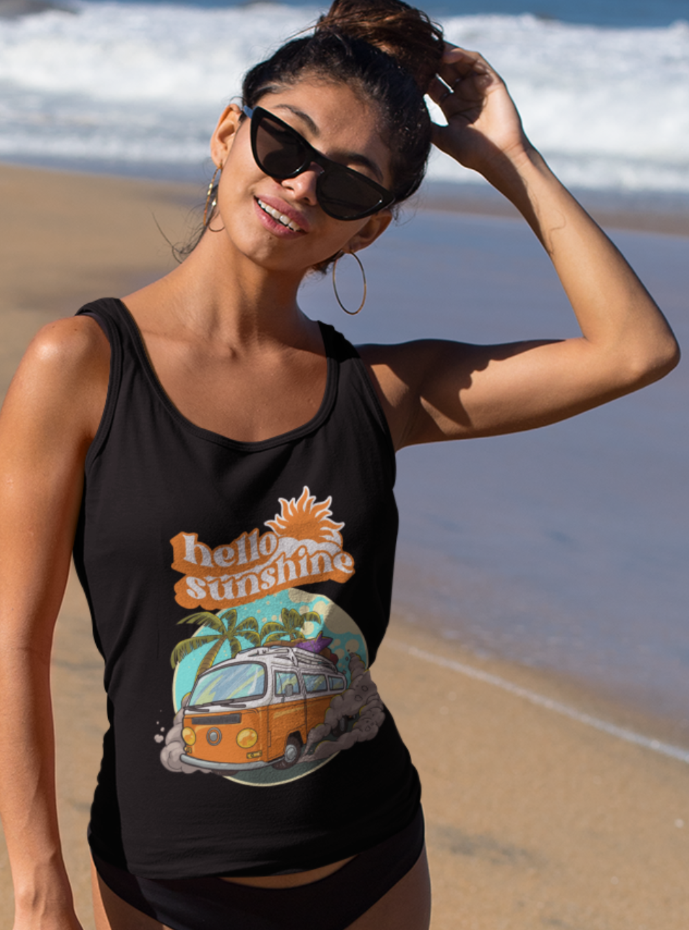 Hello Sunshine | Premium Organic Ladies Tank Top