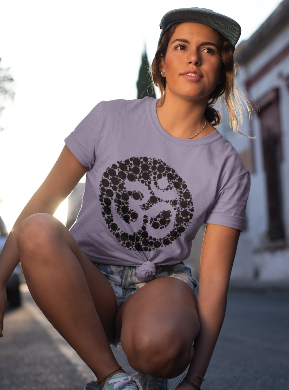 Om Black Pearls | Premium Organic Ladies T-Shirt