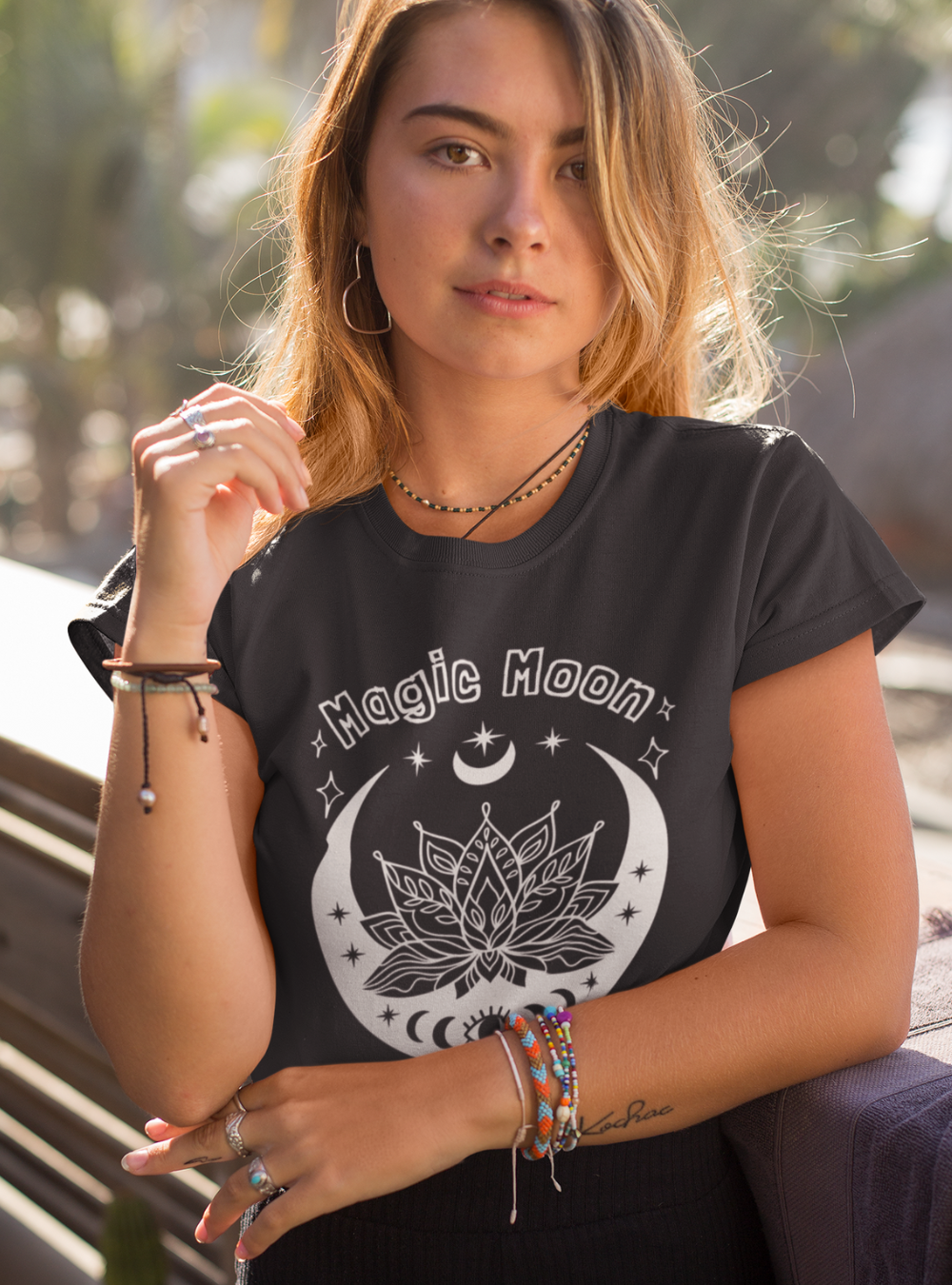 Magic Moon | Premium Organic Ladies T-Shirt