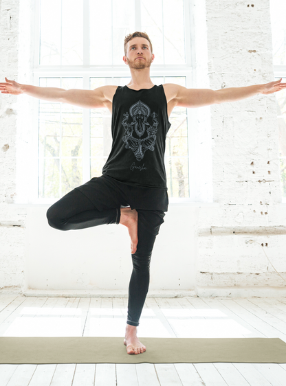 Ganesha's Blessings | Premium Cotton Mens Tank Top