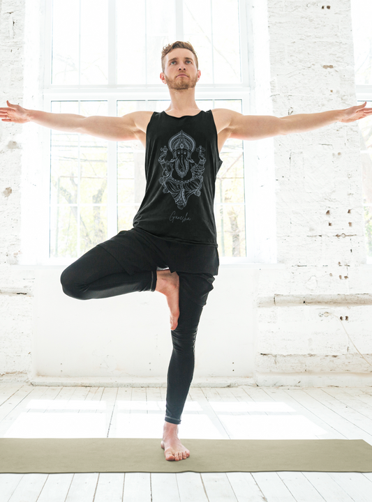 Ganesha's Blessings | Premium Cotton Mens Tank Top