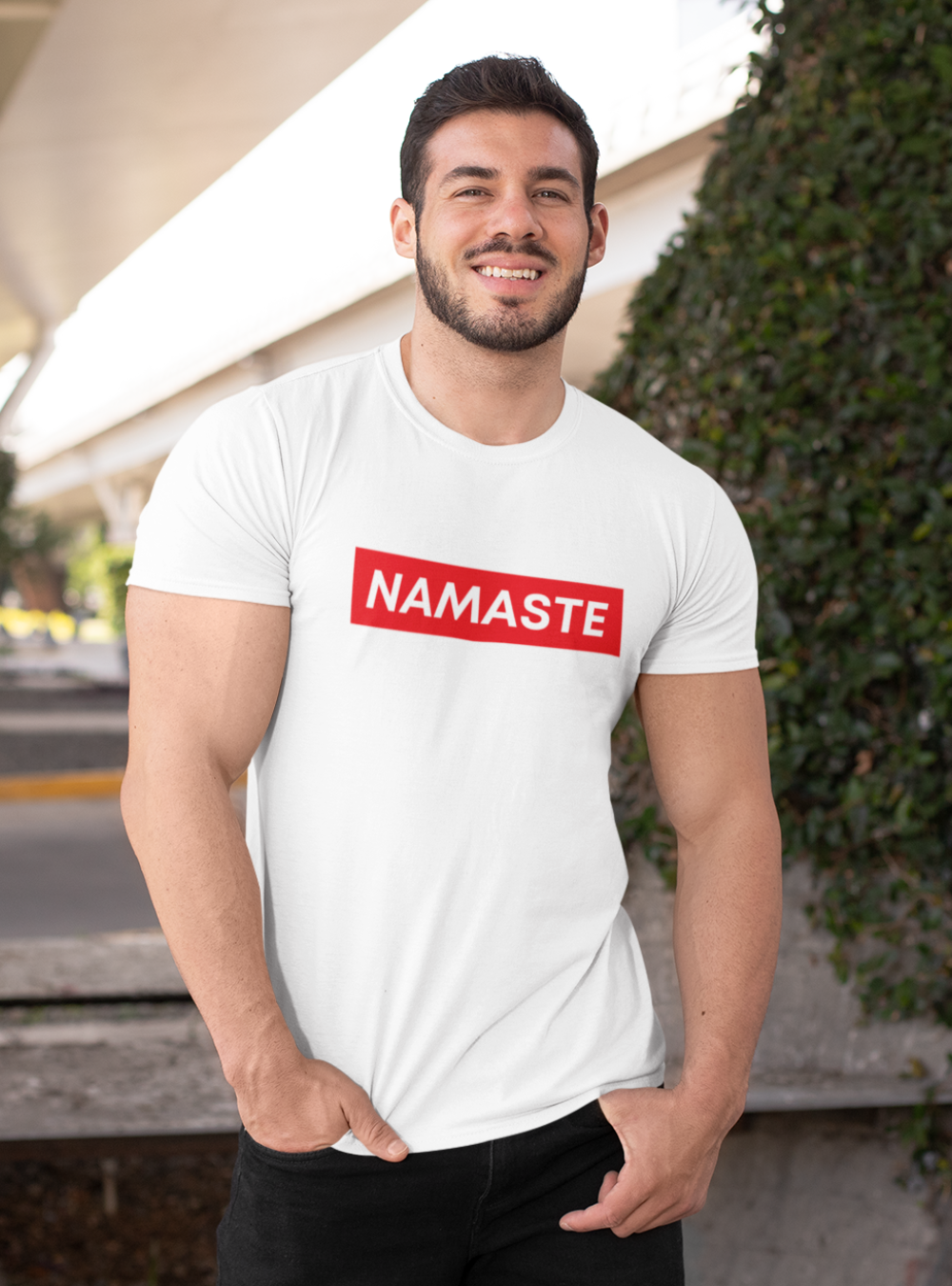 Namaste | Premium Organic Mens T-Shirt