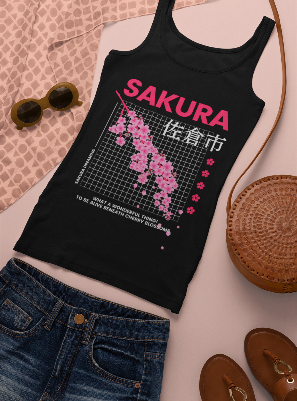 Sakura Dreaming | Premium Organic Ladies Tank Top