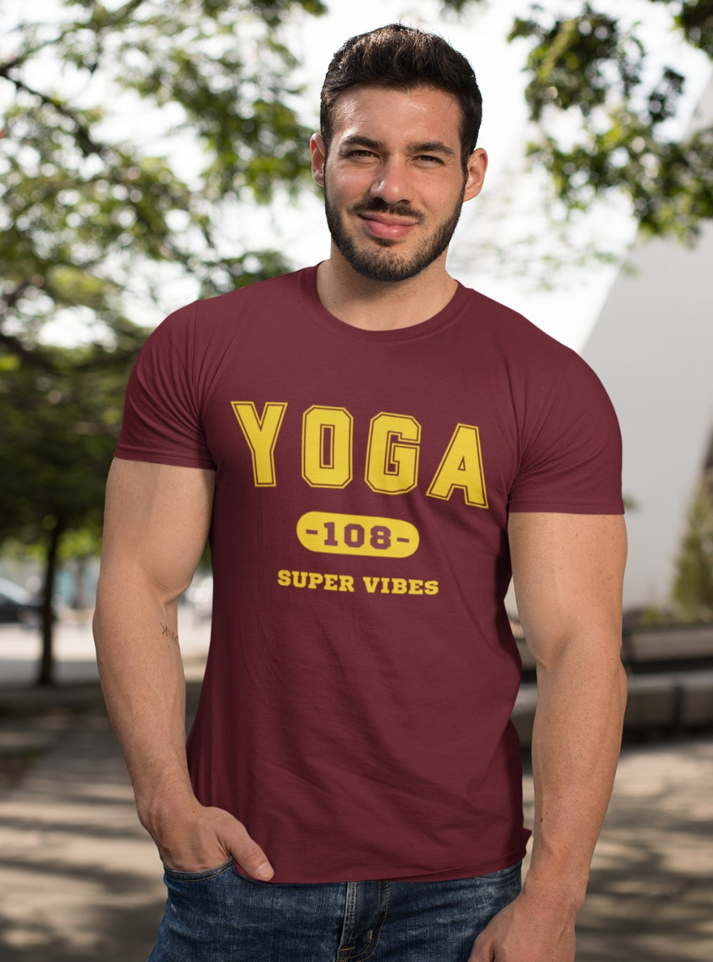 Yoga Super Vibes | Premium Organic Mens T-Shirt