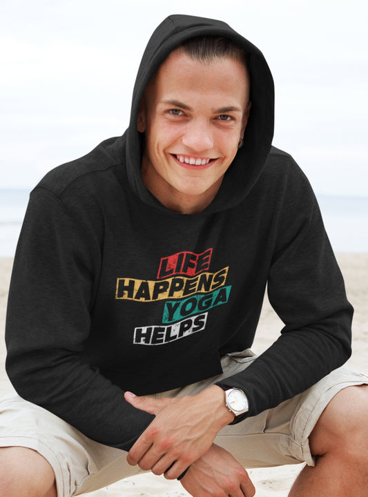 Yoga Helps | Premium Organic Unisex Hoodie