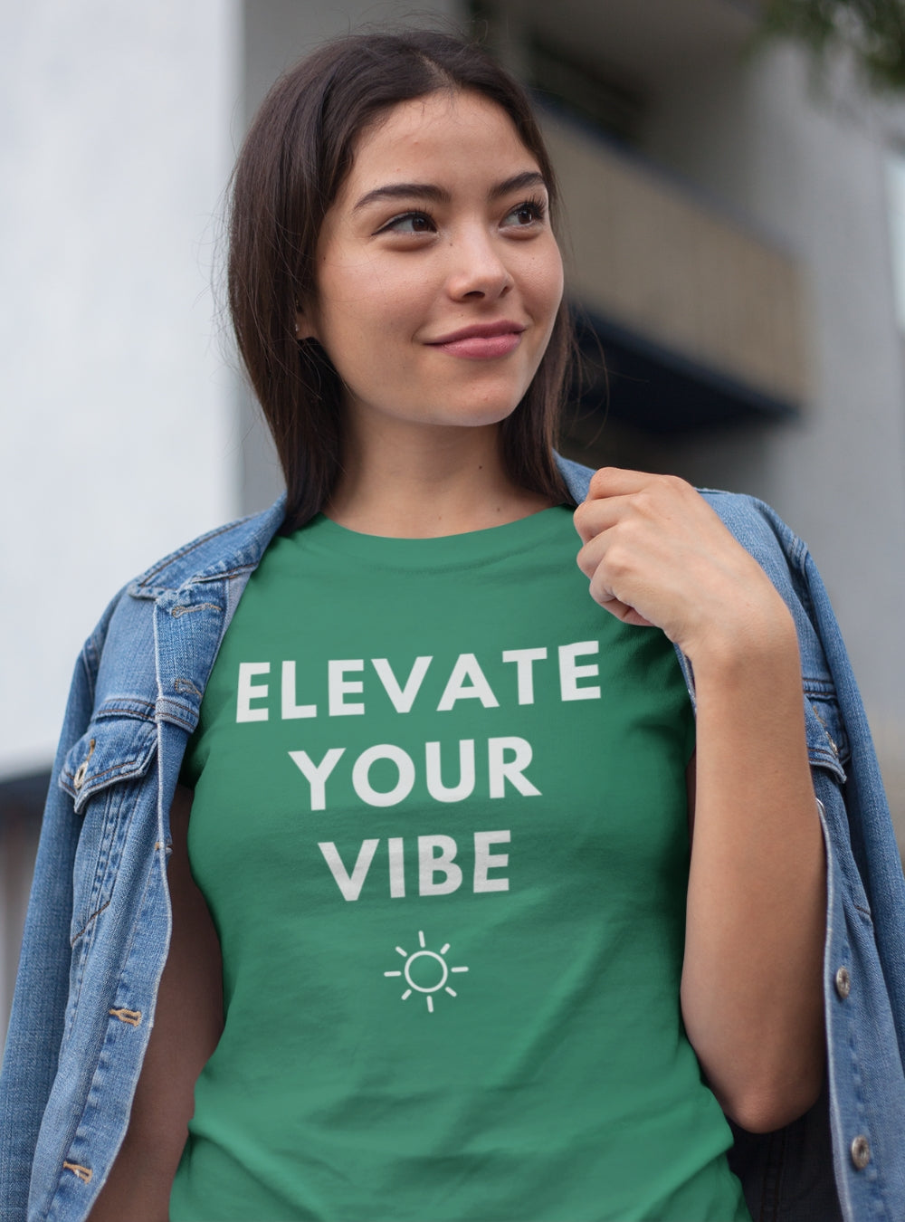 Elevate Your Vibe | Premium Organic Ladies T-Shirt