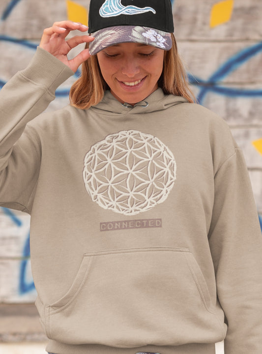 Flower Of Life - Connected | Premium Organic Unisex Hoodie