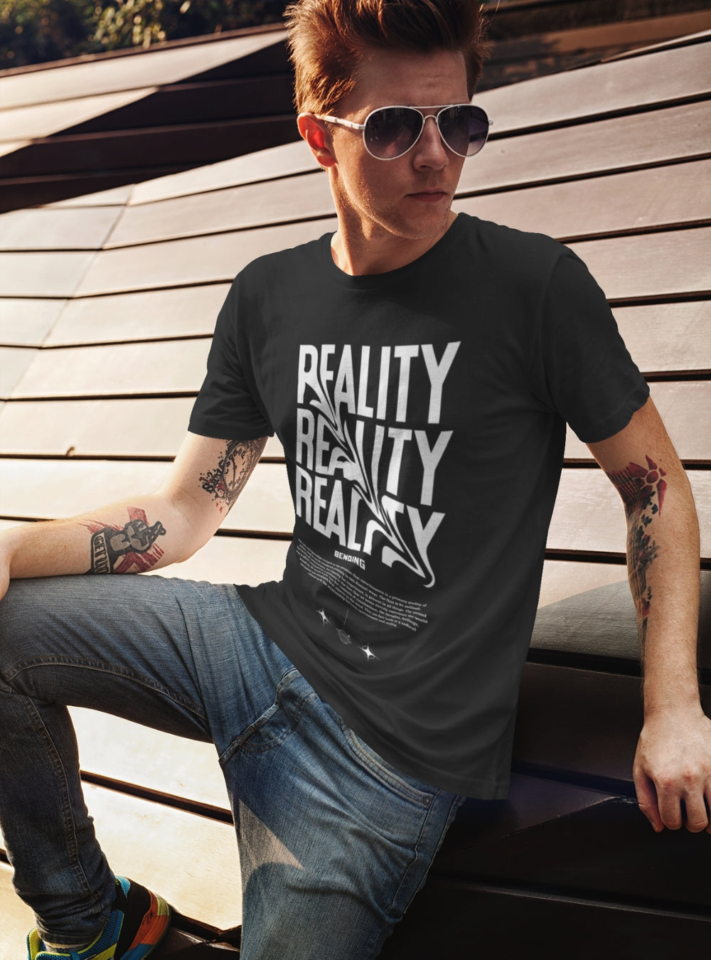 Bending Reality | Premium Organic Mens T-Shirt