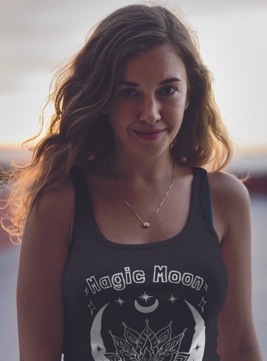 Magic Moon | Premium Cotton Ladies Tank Top