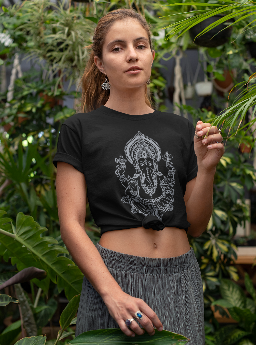 Ganesha's Blessings | Premium organic ladies t-shirt