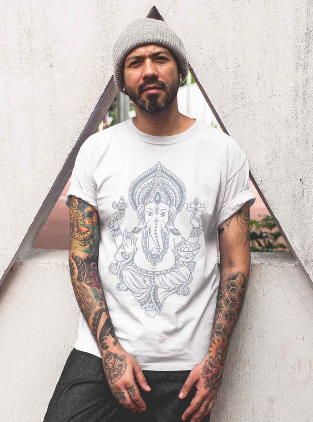 Ganesha's Blessings | Premium Organic Men's T-Shirt